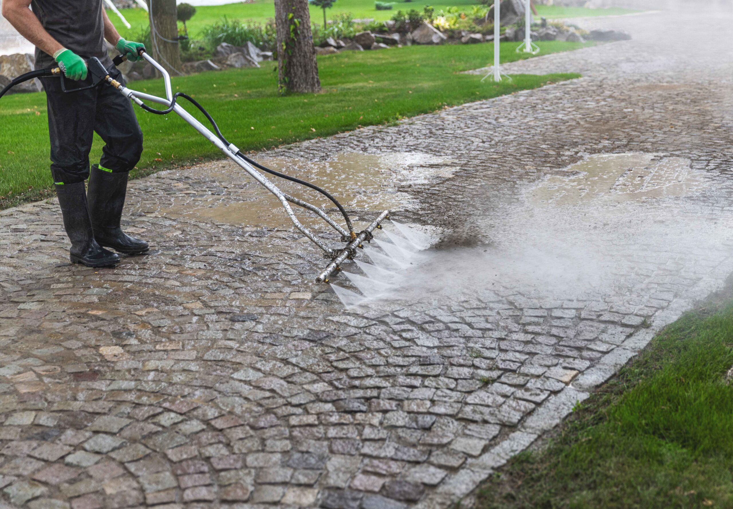 Patio Wash — Jet Washer – Driveway