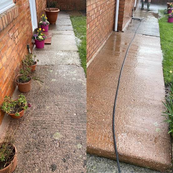 Path Cleaning — Jet Washer – Driveway